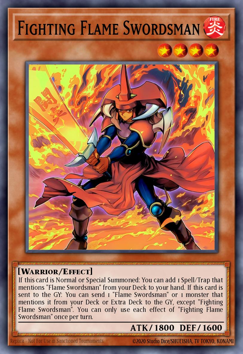 Fighting Flame Swordsman