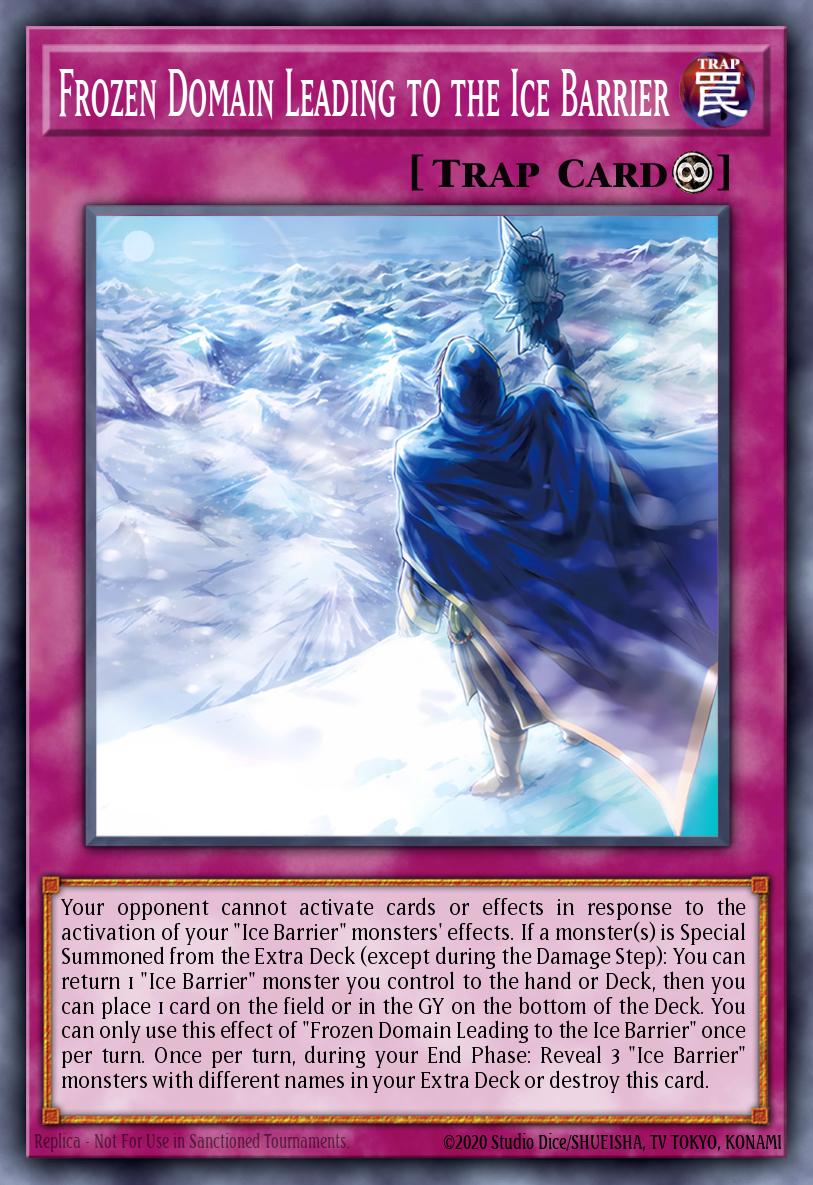 Frozen Domain of the Ice Barrier