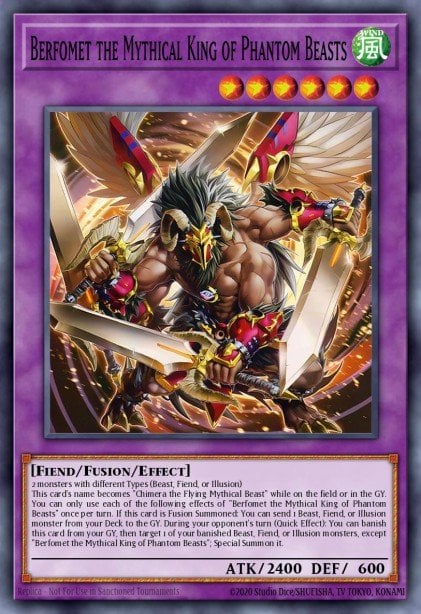 Berfomet the Mythical King of Phantom Beasts