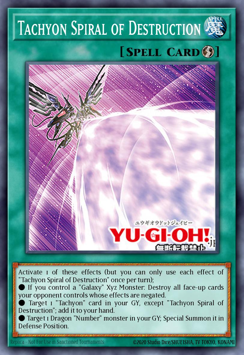 Tachyon Spiral of Destruction