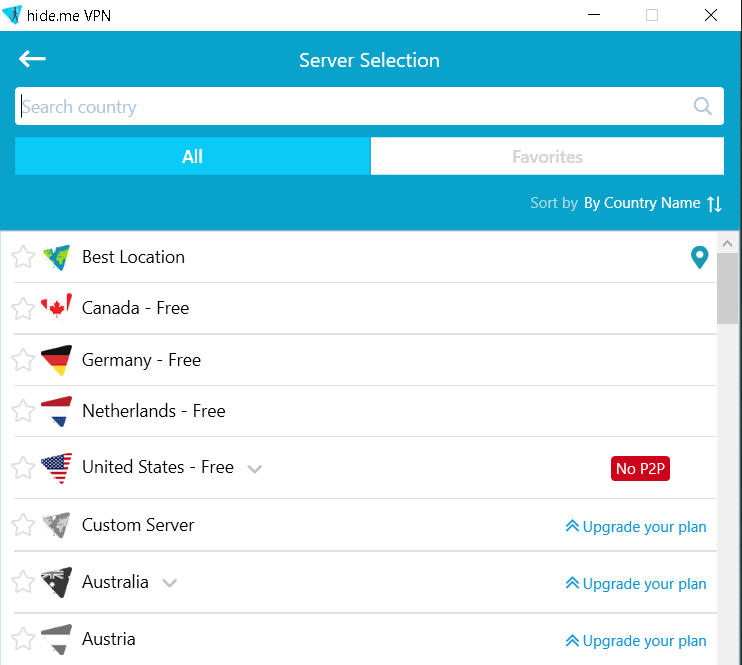 Step 2 - Select Server