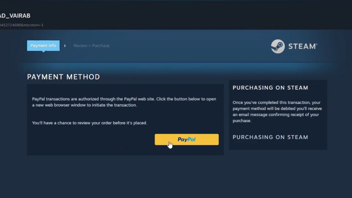 Cách 5 - qua thẻ Paypal