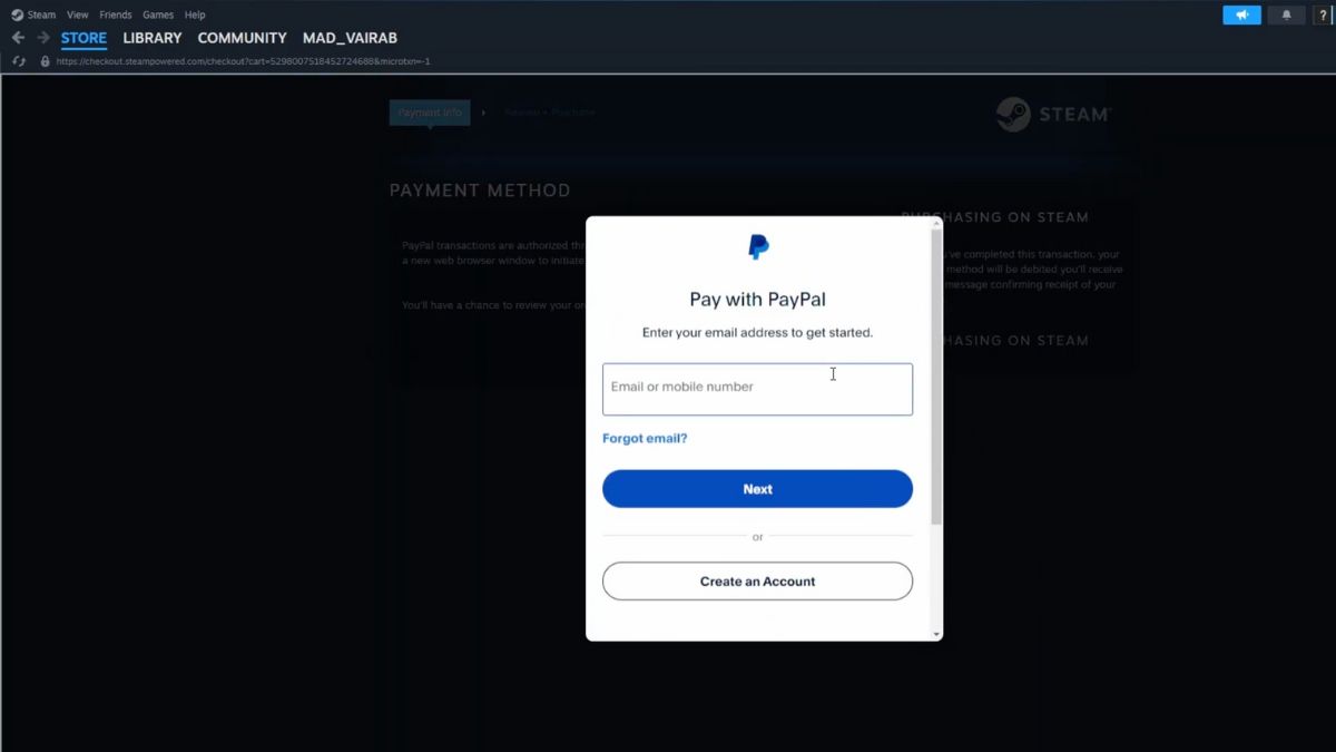 Cách 5 - qua thẻ Paypal