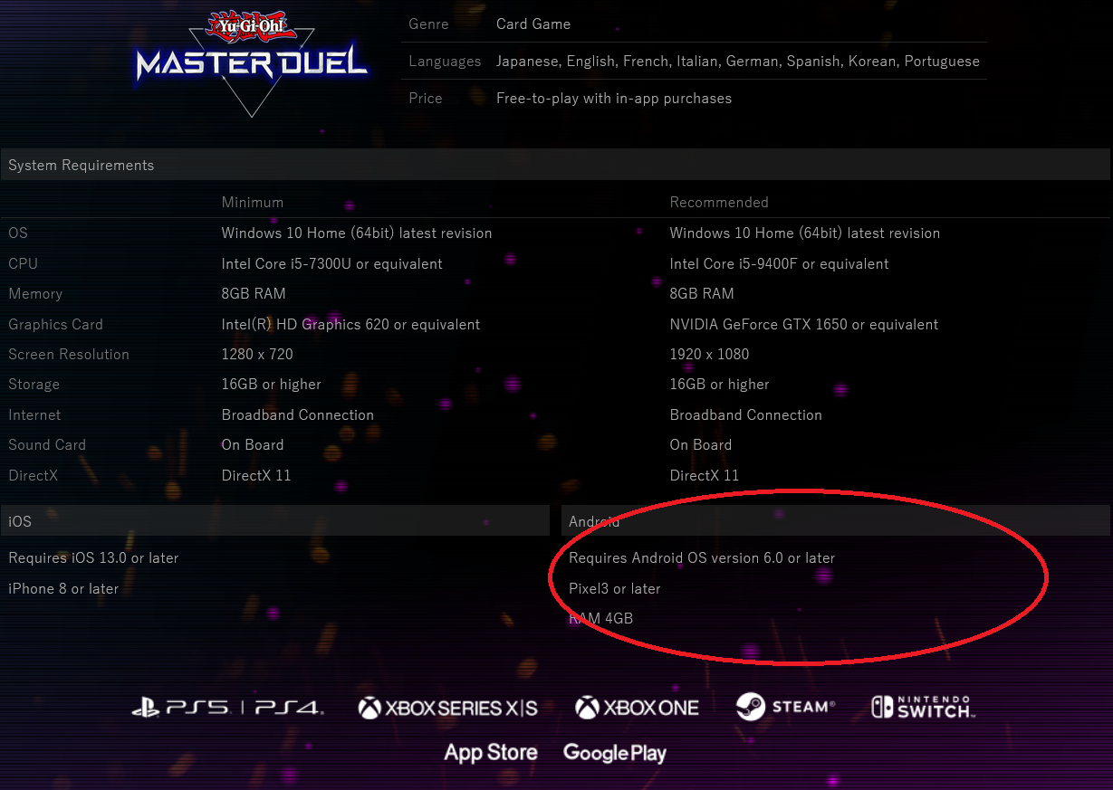The system can download games