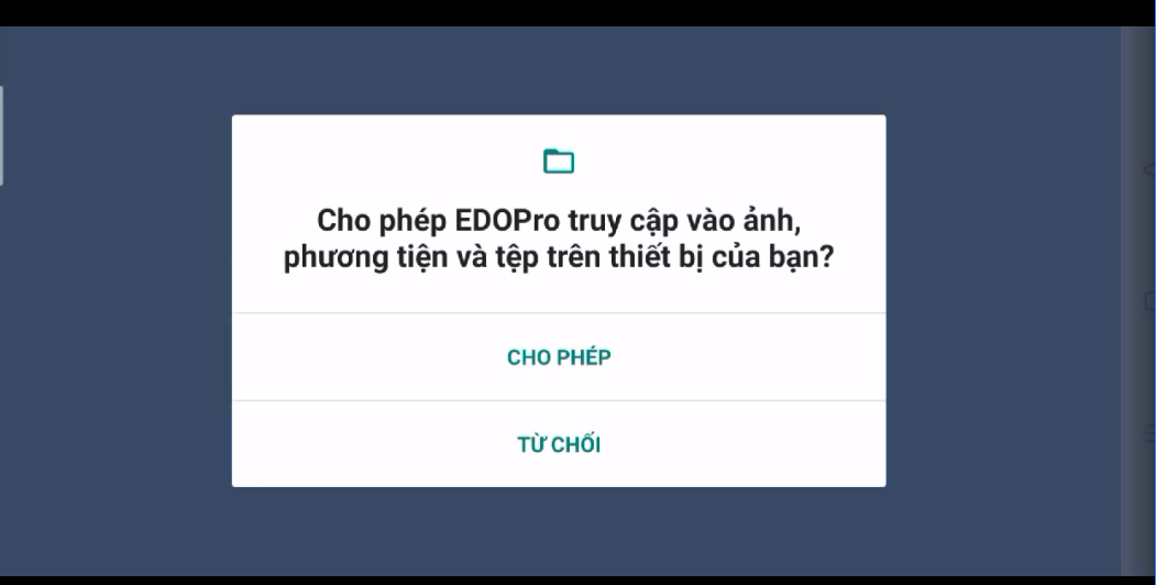 Click “Open”. The screen will appear as follows. Now select "Allow"