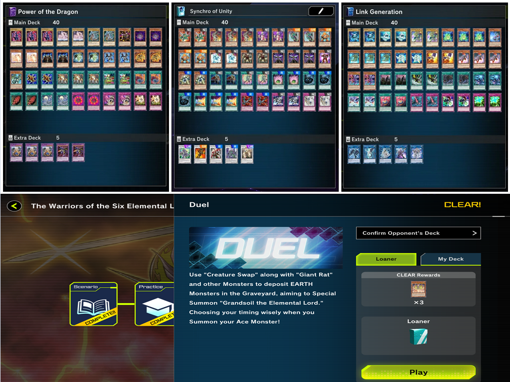 The cards cannot be split