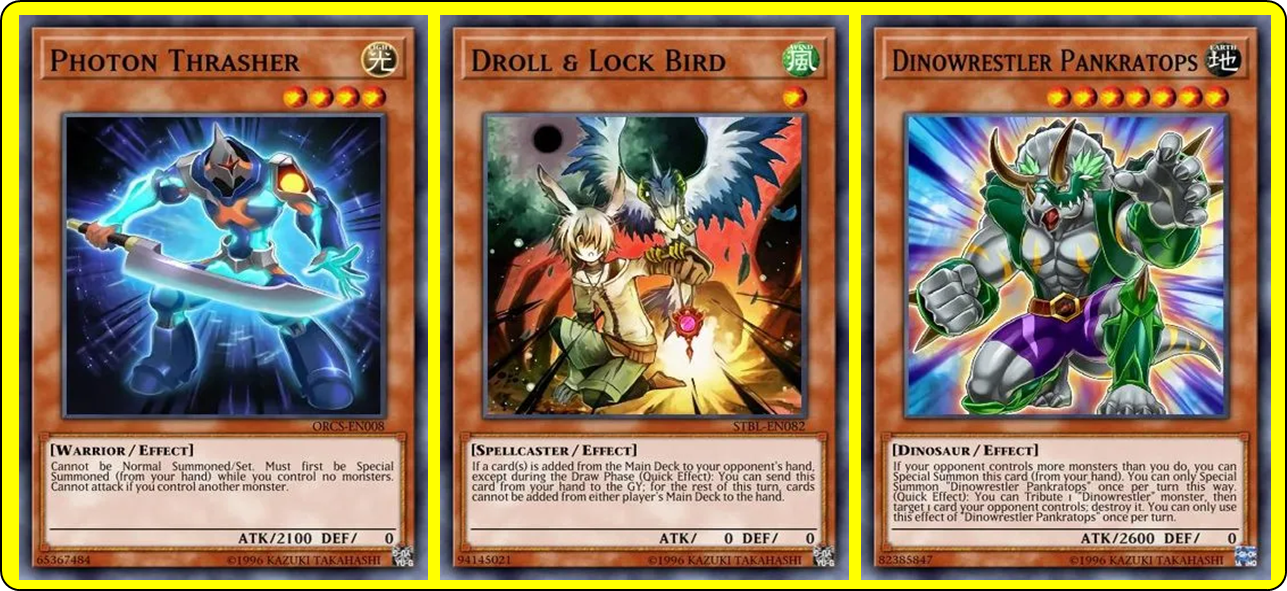 Example of a trio of monsters that can interact with Small World