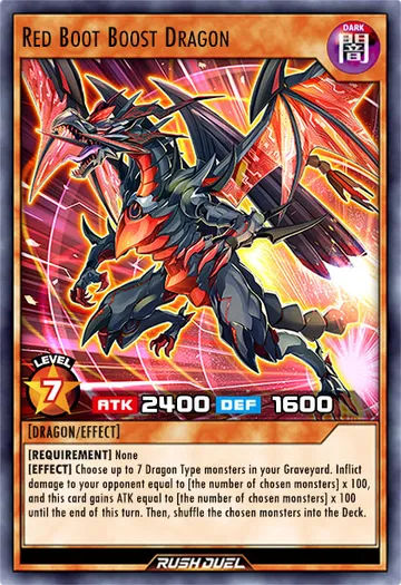 Red Boot Boost Dragon