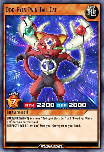 Odd-Eyes Twin Tail Cat