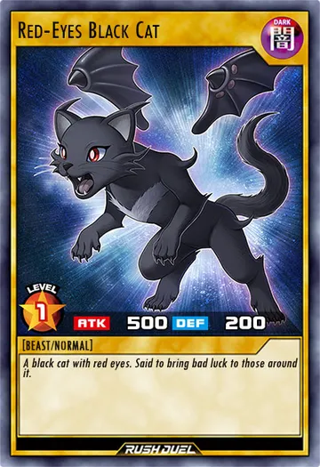 Red-Eyes Black Cat