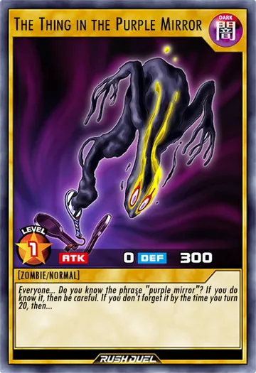 The Thing in the Purple Mirror