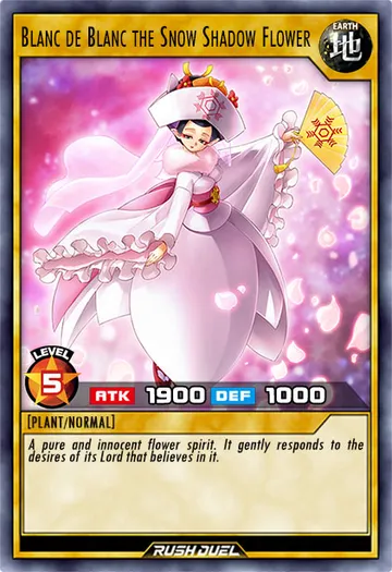 Blanc de Blanc the Snow Shadow Flower