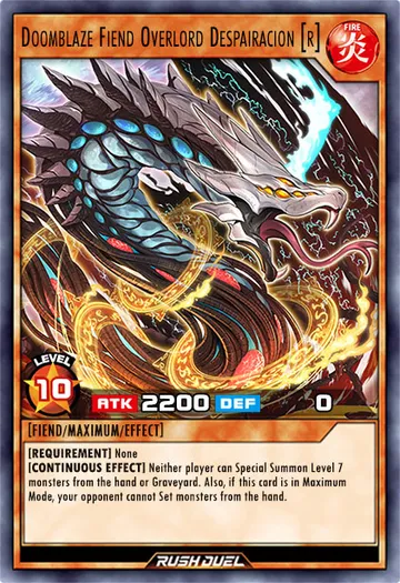 Doomblaze Fiend Overlord Despairacion (R)