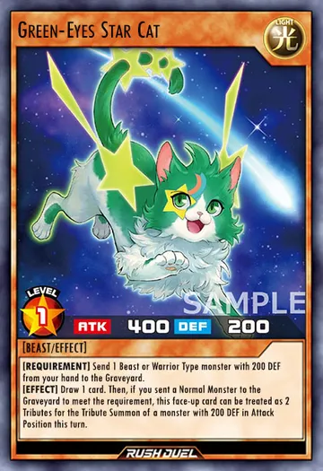 Green-Eyes Star Cat