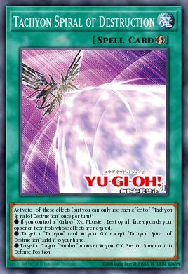 Tachyon Spiral of Destruction